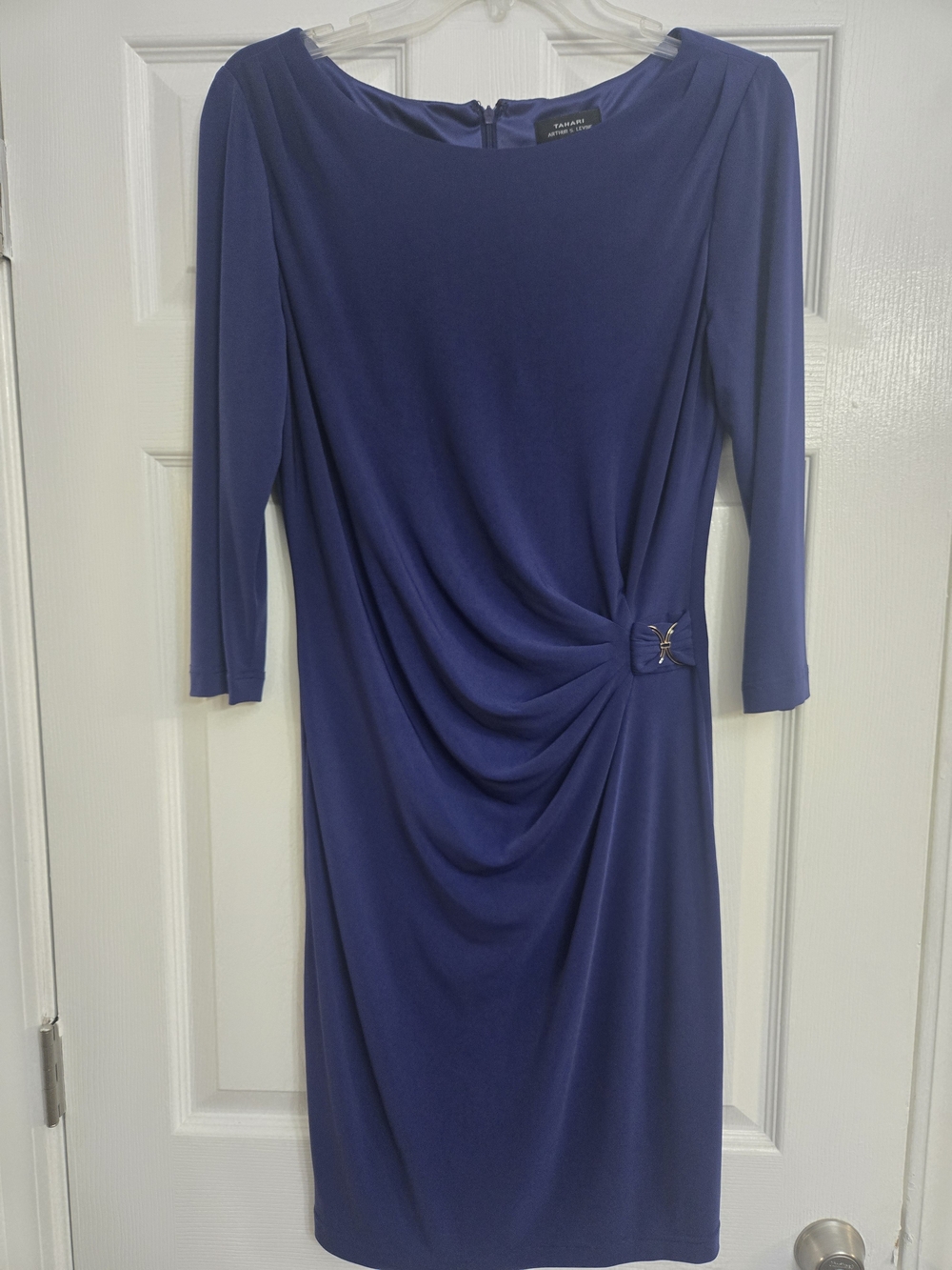 Tahari Author Levine Dressy Navy Blue Dress size 8